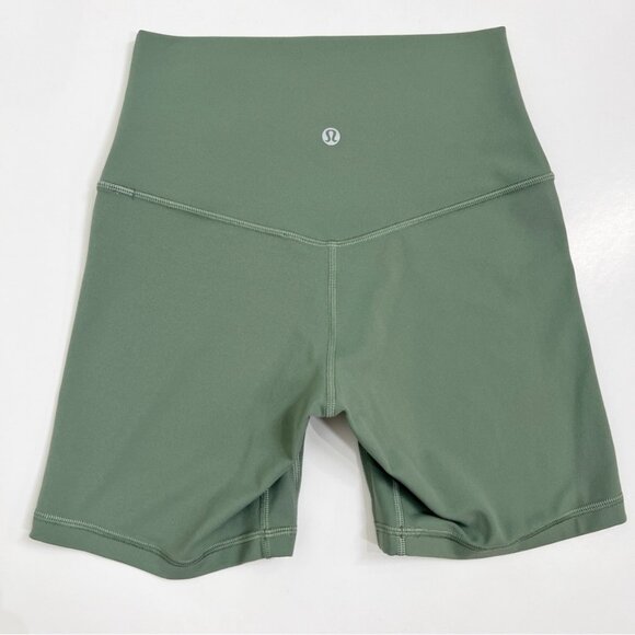 Lululemon Align High-Rise Short 6" Grey Eucalyptus - Picture 2 of 5